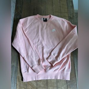 Nike peachy pink sweatshirt